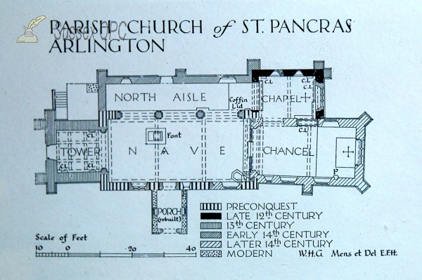 Arlington - St Pancras Church (Plan)