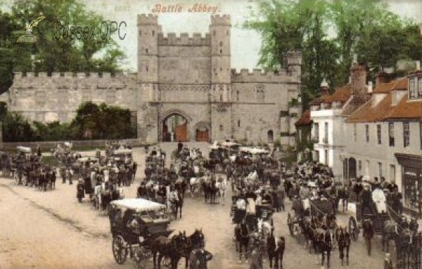 Battle - Abbey with carriages