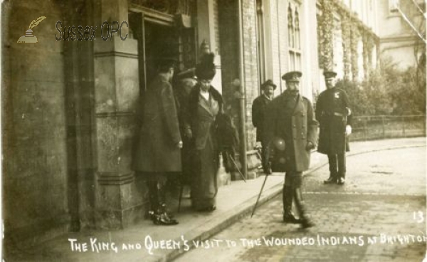 Image of Brighton - Royal Visit to Wounded Indians