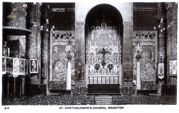 Image of Brighton - St Bartholomew's Church (interior - altar)
