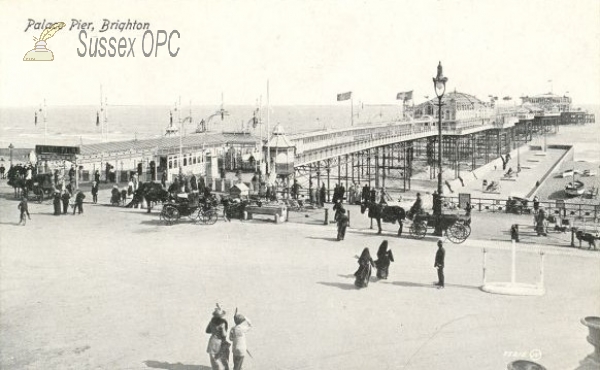 Image of Brighton - Rough Sea & Palace Pier