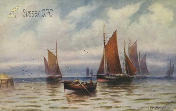 Image of Brighton - Boats off Brighton