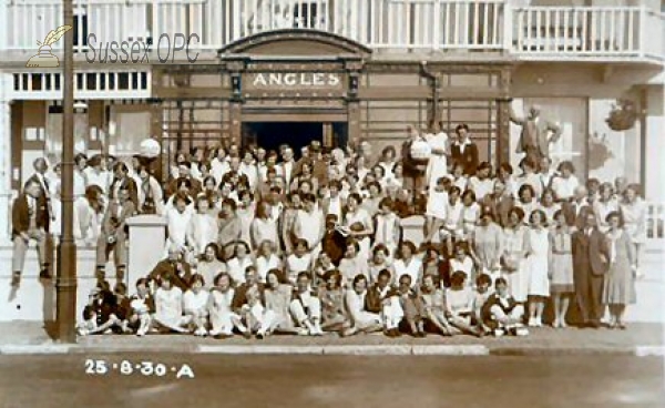 Image of Eastbourne - Group Outside the Angles Hotel