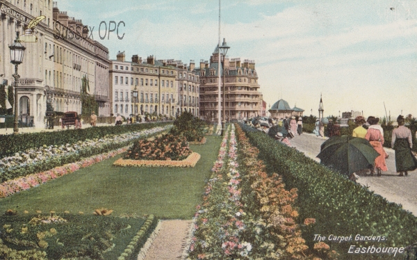 Image of Eastbourne - Carpet Gardens and Burlington Hotel