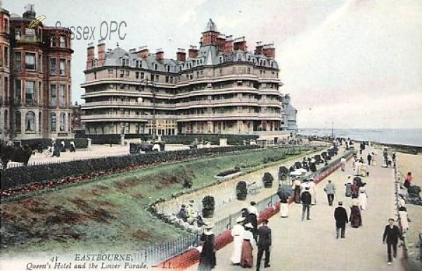 Image of Eastbourne - Queens Hotel and the Lower Parade