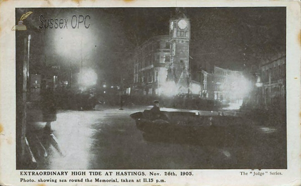 Image of Hastings - Floods around the Memorial, 26th November 1905