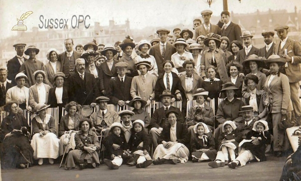Image of Hastings - Group of People on the Pier