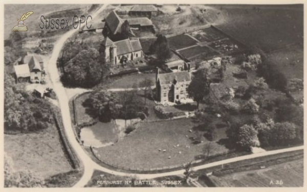 Image of Penhurst - Aerial View (St Michael's Church)