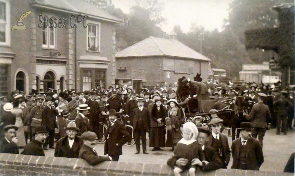 Image of Uckfield - Railway Station & Soldiers