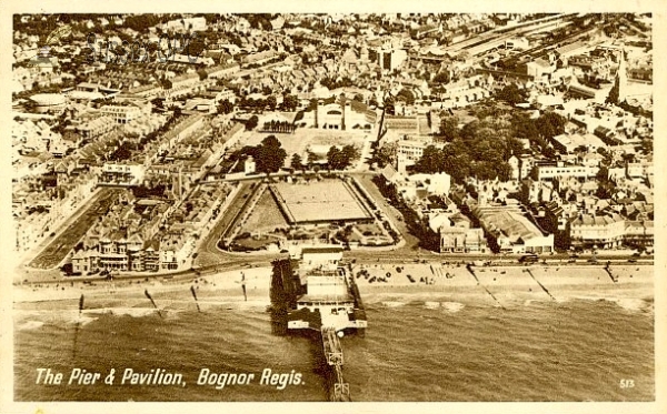 Image of Bognor - The pier from the air