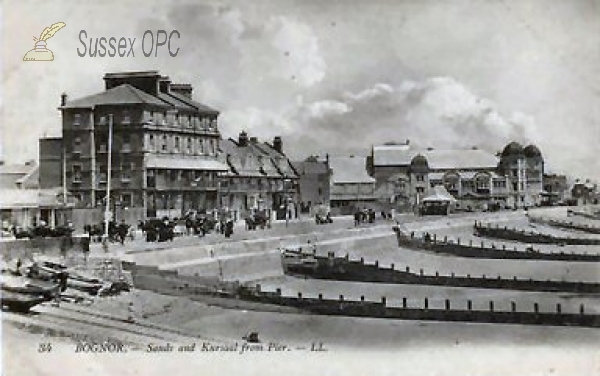 Image of Bognor - Sands & Kursaal From Pier