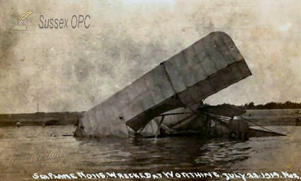 Image of Worthing - Seaplane Wreck - July 22, 1914