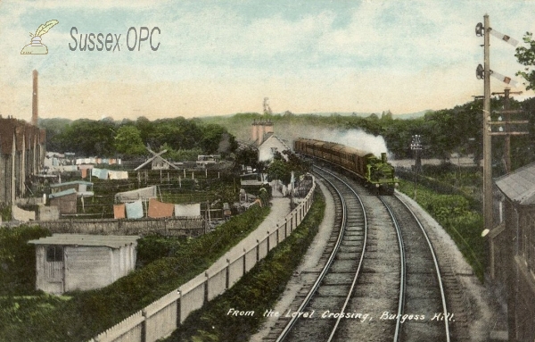Image of Burgess Hill - Railway from Level Crossing