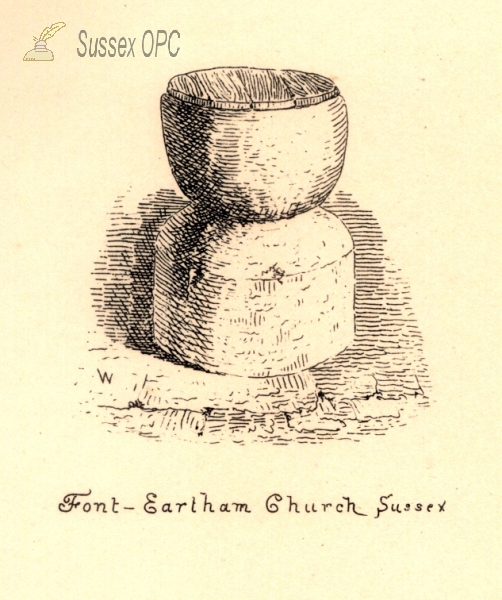 Eartham - St Margaret's Church (Font)